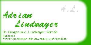 adrian lindmayer business card
